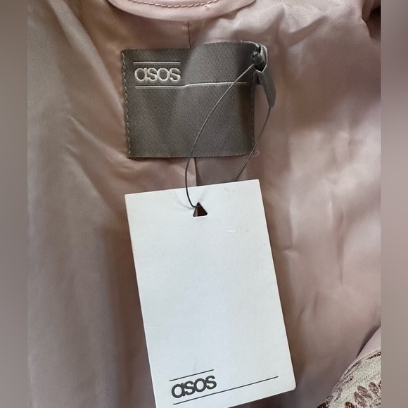 ASOS  Metallic Floral Embroidered Slim Coat 
Size 0 New With Tags! - Picture 12 of 13
